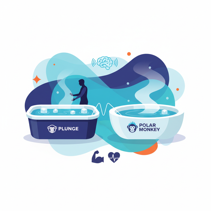 Illustration for Cold Plunge Showdown: Plunge vs. Polar Monkey for Ultimate Home Wellness