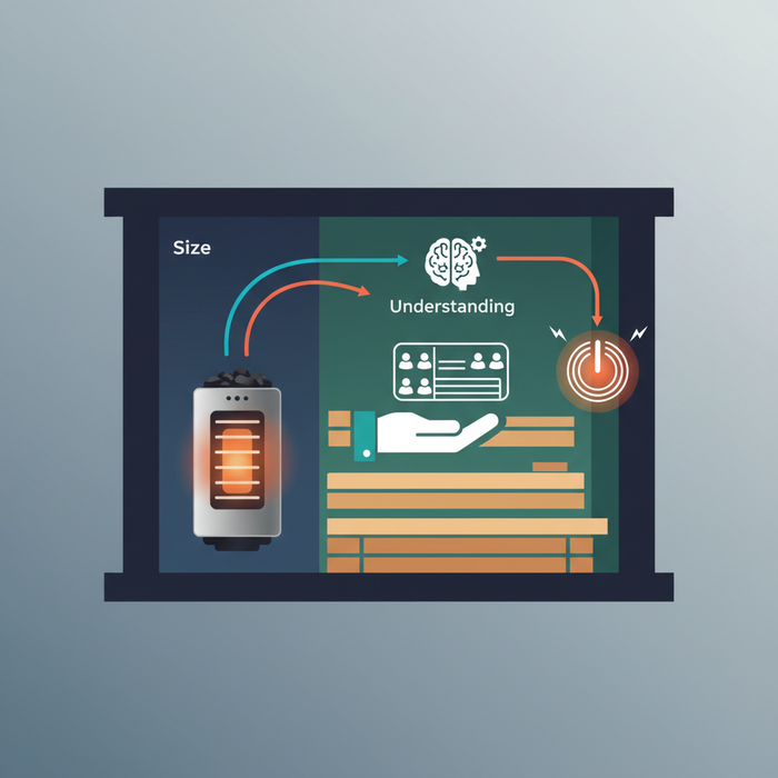 Illustration for Selecting the Ideal Electric Sauna Heater: Size and Power Guide for Your Home