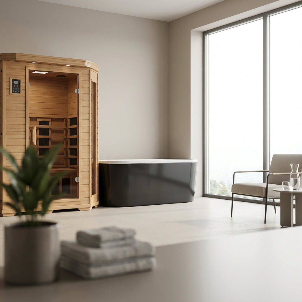 Illustration for Comparing Traditional Sauna and Cold Plunge Packages vs Infrared Wellness Retreat Systems