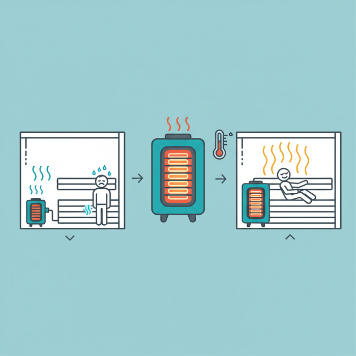 Illustration for Ultimate Guide to Choosing the Ideal Electric Sauna Heater Size and Power for Your Home Wellness Retreat