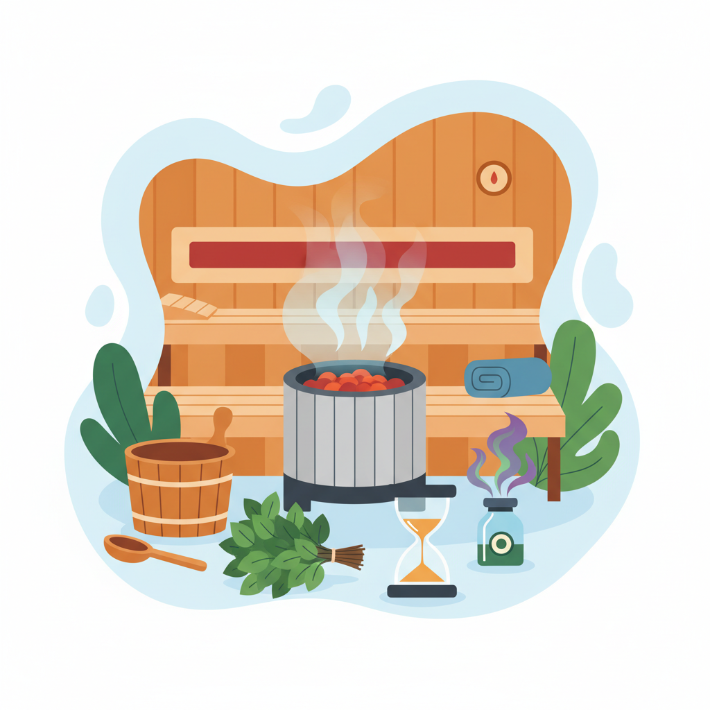 Illustration for Elevate Your Home Sauna: Essential Accessories from SoaknSweat for Ultimate Relaxation