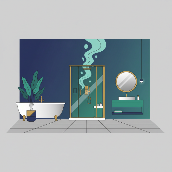Illustration for Elevate Your Modern Bathroom: Discover Premium Home Steam Shower Solutions