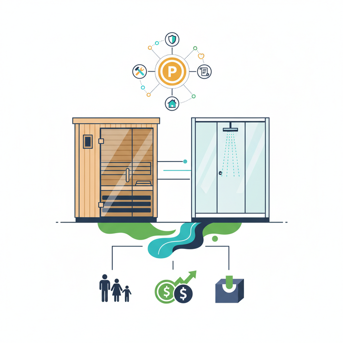 Illustration for Essential Guide to Permitting and Building Codes for Your Home Sauna and Steam Shower