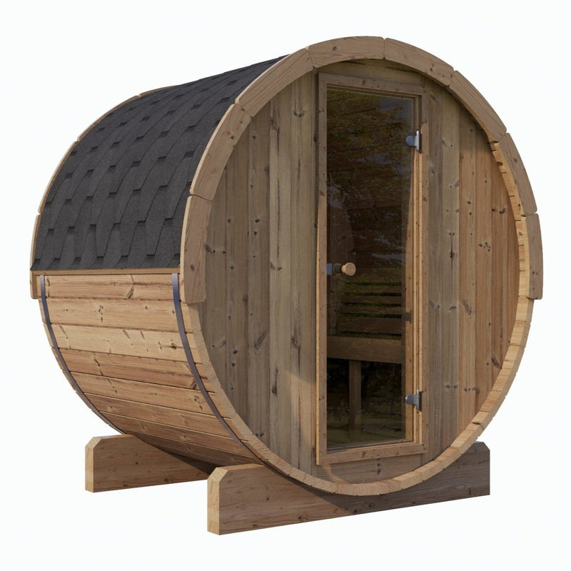 SaunaLife ERGO Series E8 Outdoor Barrel Sauna for 6 People