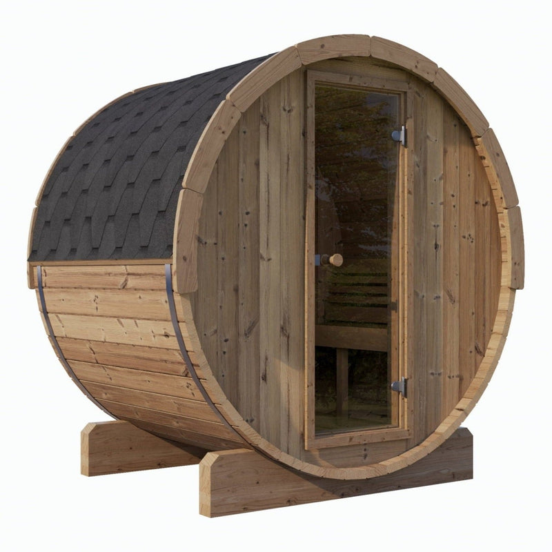 SaunaLife ERGO Series E6 Outdoor Barrel Sauna for 3 People
