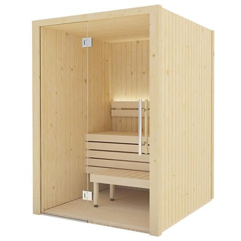 SaunaLife Xperience Series X2 Indoor Home Sauna for 2 People (With All-Glass Front)