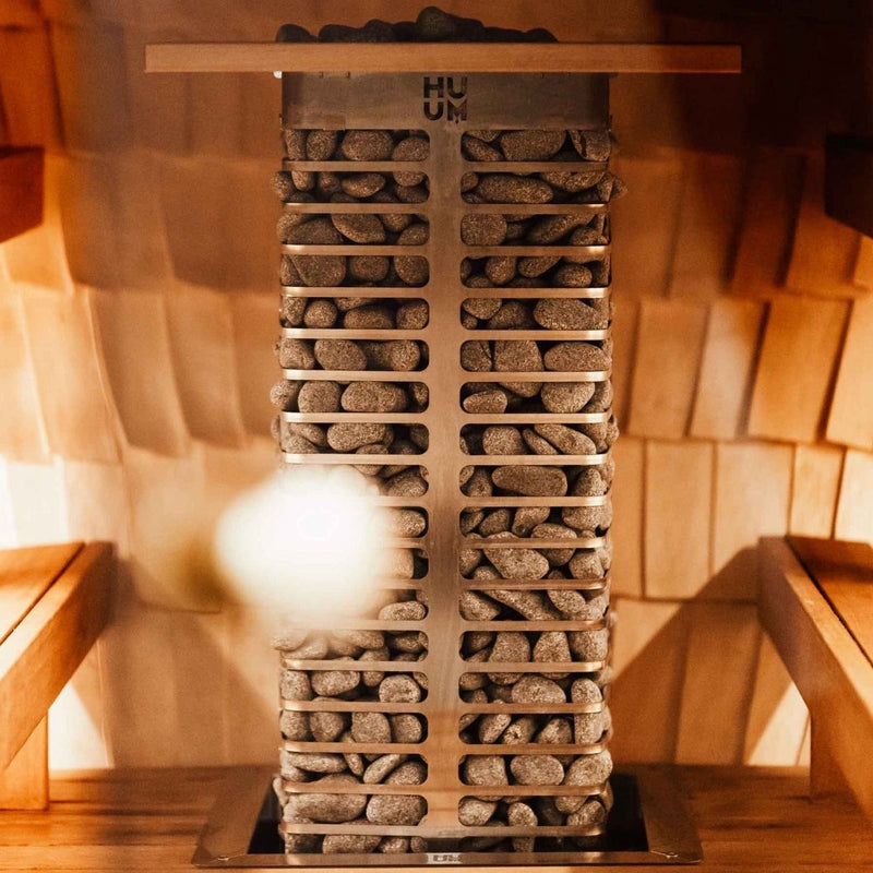 HUUM Steel 9 Sauna Heater Package (9.0kW Electric Heater + Control Unit + Stones)