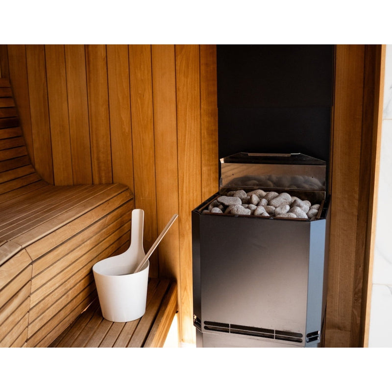 Saunum Air L 13 Sauna Heater Package (13.0kW Black Heater + AirIQ Wi-Fi Control Unit + Stones)