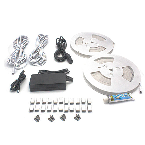 PROSAUNAS Universal Sauna Light Kit with Two 10-Ft Flexible LED Strips