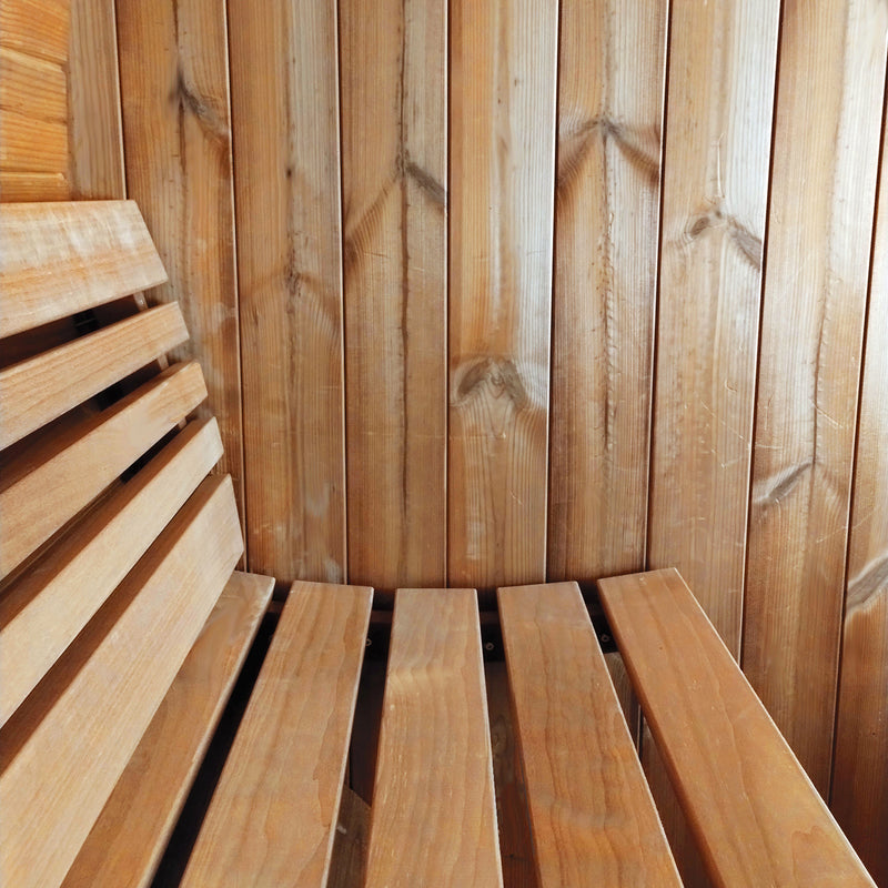 SaunaLife ERGO Series E8 Outdoor Barrel Sauna for 6 People