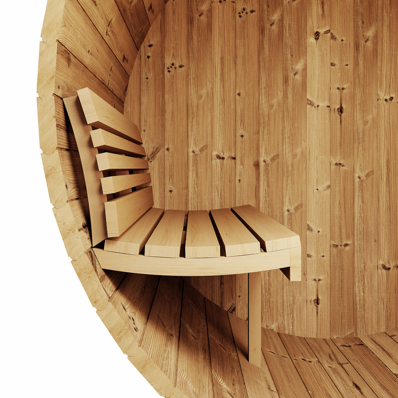 SaunaLife ERGO Series E6 Outdoor Barrel Sauna for 3 People