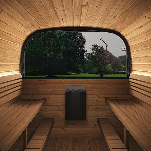 SaunaLife Cube Series CL12GCP Outdoor Sauna for 8 People