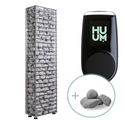 HUUM Cliff Mini 4 Sauna Heater Package (3.5kW Electric Heater + Control Unit + Stones)
