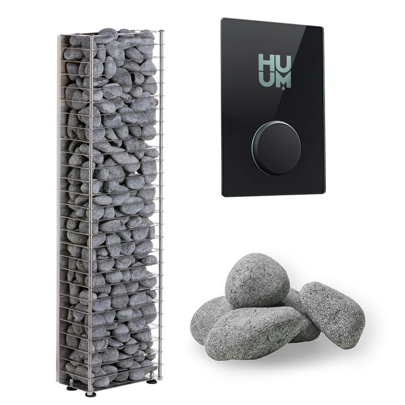 HUUM Cliff Mini 4 Sauna Heater Package (3.5kW Electric Heater + Control Unit + Stones)