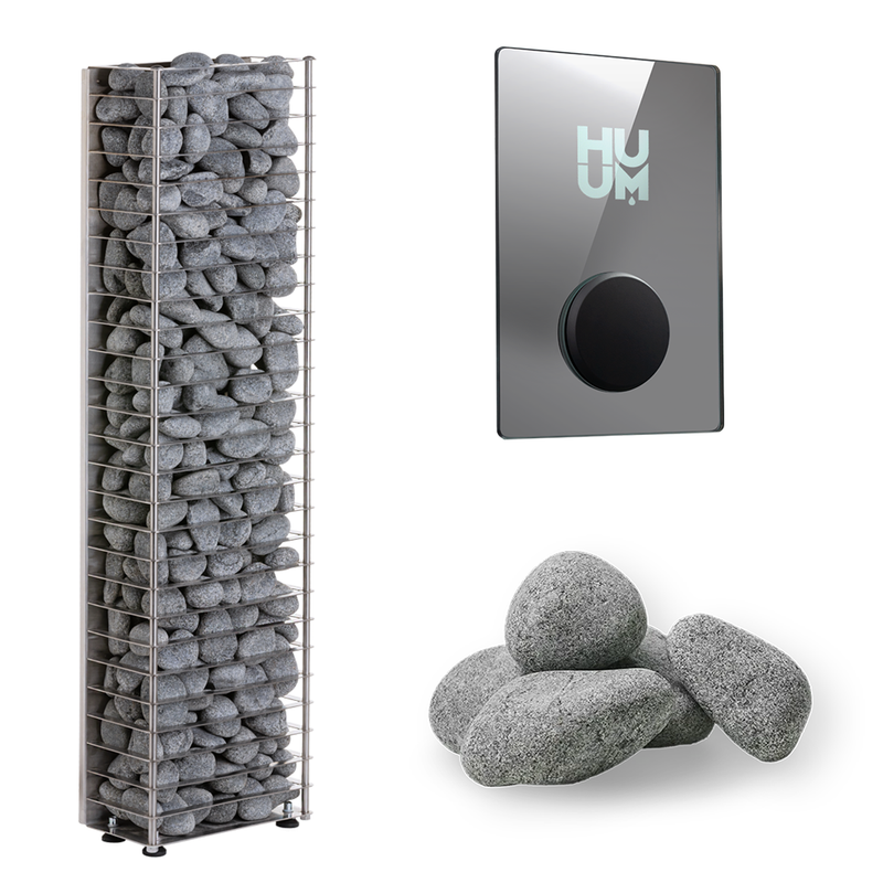 HUUM Cliff Mini 4 Sauna Heater Package (3.5kW Electric Heater + Control Unit + Stones)