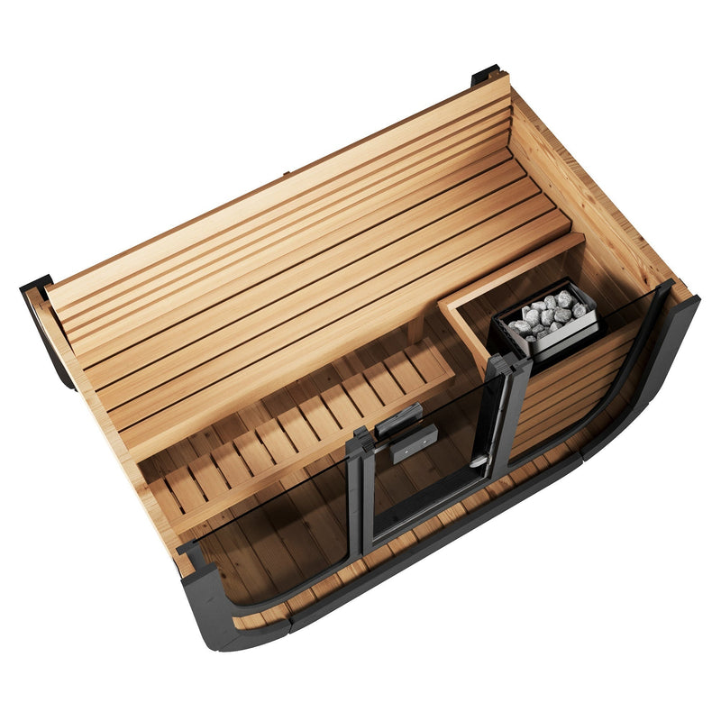SaunaLife Cube Series CL4G Outdoor Sauna for 3 People