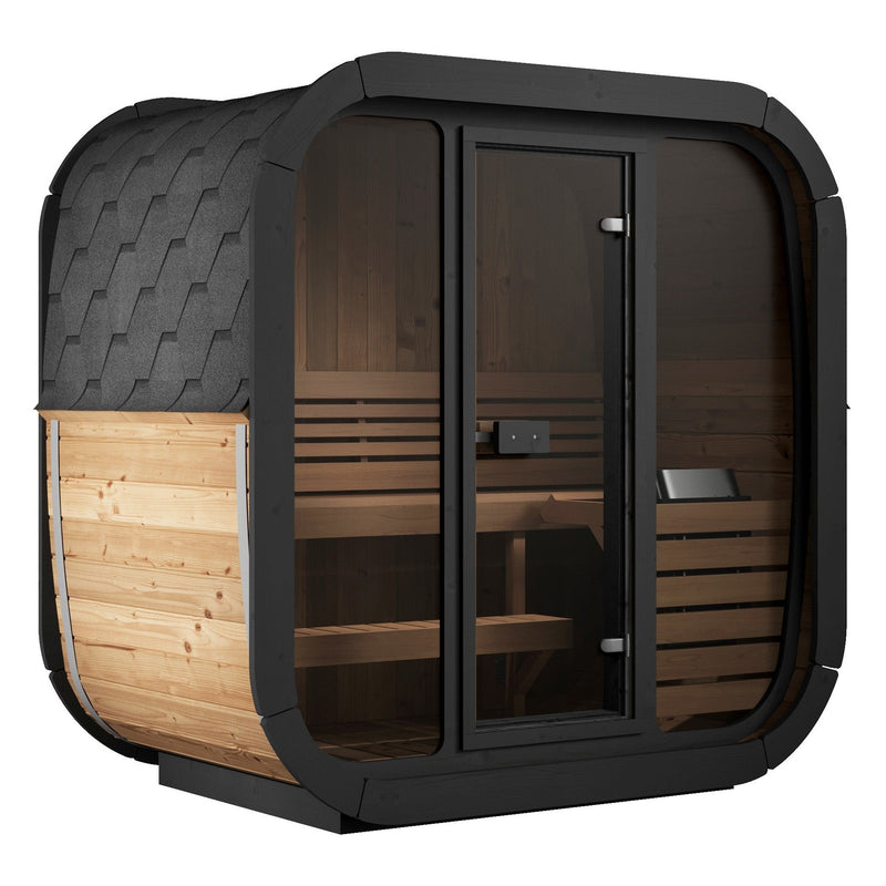 SaunaLife Cube Series CL4G Outdoor Sauna for 3 People