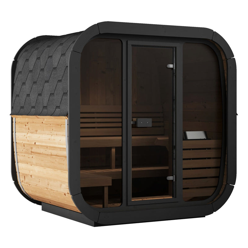 SaunaLife Cube Series CL5G Outdoor Sauna for 4 People