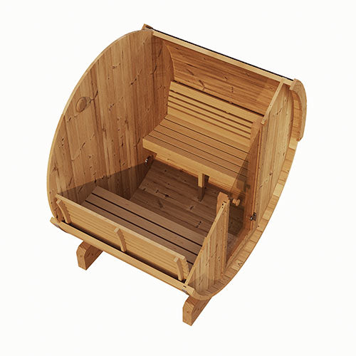 SaunaLife ERGO Series E6 Outdoor Barrel Sauna for 3 People