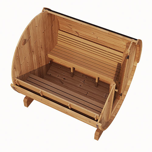 SaunaLife ERGO Series E8 Outdoor Barrel Sauna for 6 People