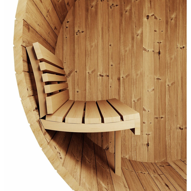 SaunaLife ERGO Series E6 Outdoor Barrel Sauna for 3 People