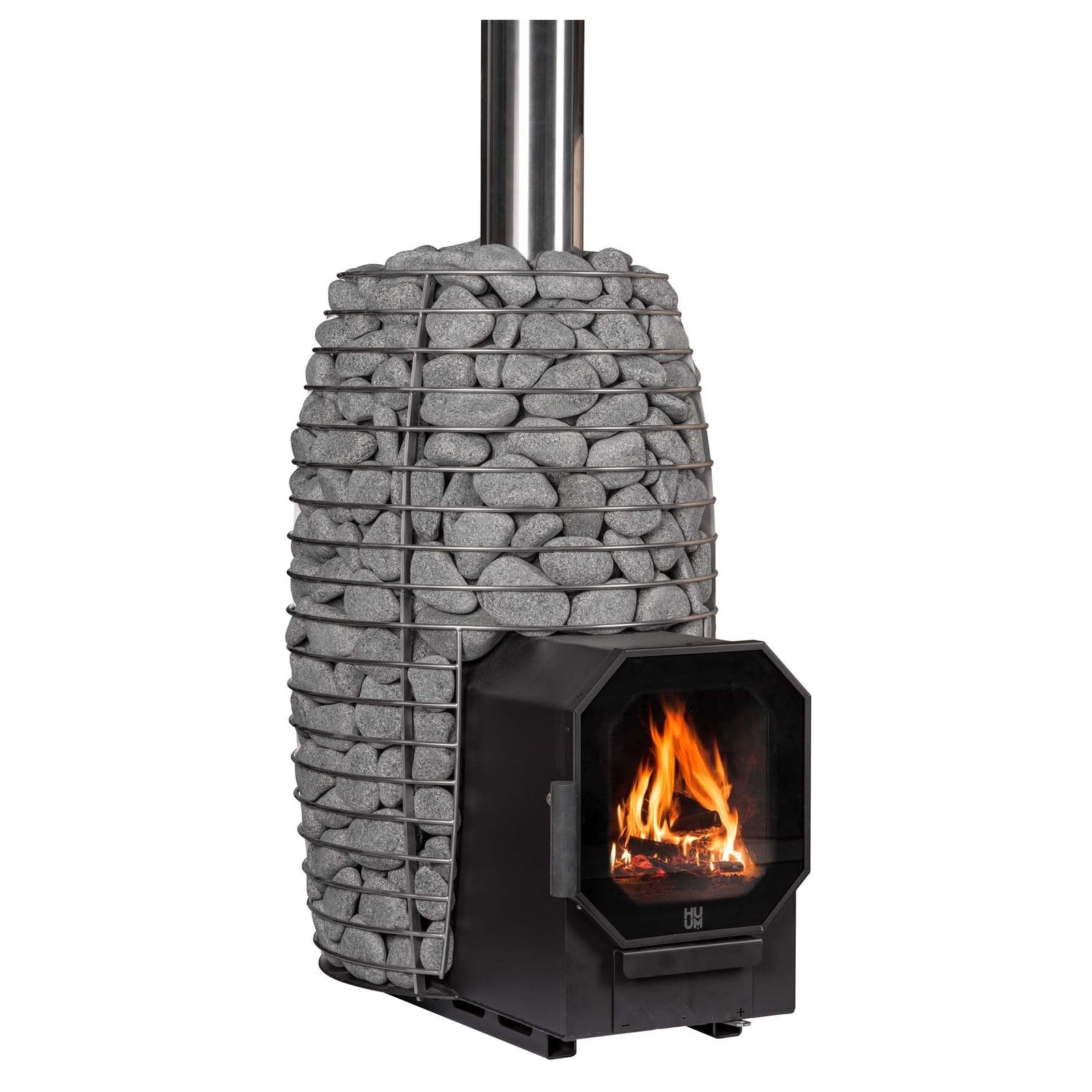 HUUM Hive Flow LS Wood-Burning Sauna Stove w/ Firebox Extension (9.8kW)