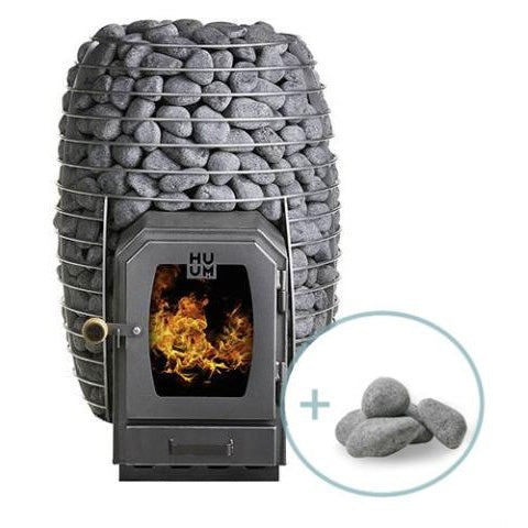 HUUM Hive Wood 17 Sauna Stove Package (17.0kW Wood-Burning Stove + Stones)