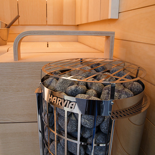 Harvia Cilindro PC90 Stainless Steel Sauna Heater w/ Built-In Controls (9.0kW - 240V)