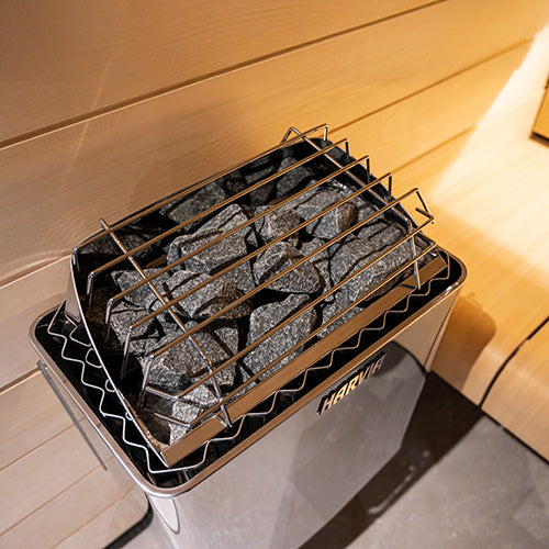 Harvia KIP80B Stainless Steel Sauna Heater w/ Built-In Controls (8.0kW - 240V)