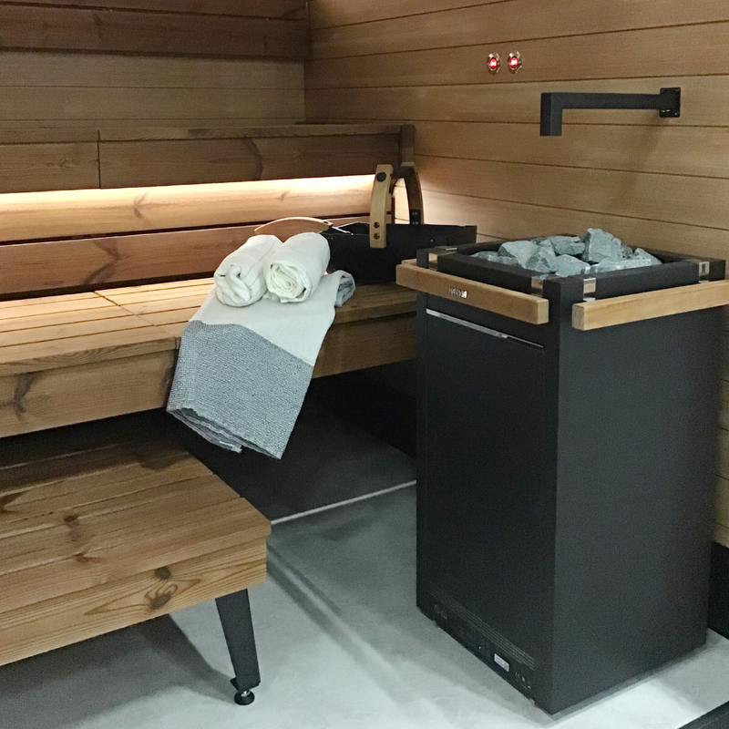 Harvia Virta HL110E Sauna Heater Package (10.5kW Stainless Steel 240V Heater + Control Unit + Stones)