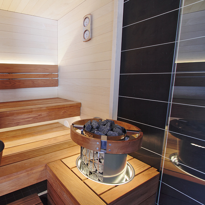 harvia Cilindro PC80E Stainless Steel Sauna Heater (8.0kW - 240V)