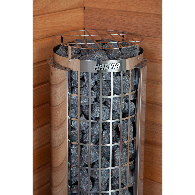 harvia Cilindro PC80E Stainless Steel Sauna Heater (8.0kW - 240V)