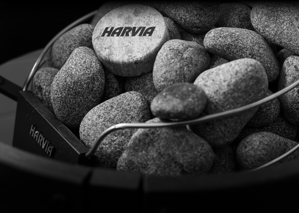 Harvia Spirit SP90E Sauna Heater Package (9.0kW Electric Heater + Control Unit + Stones)