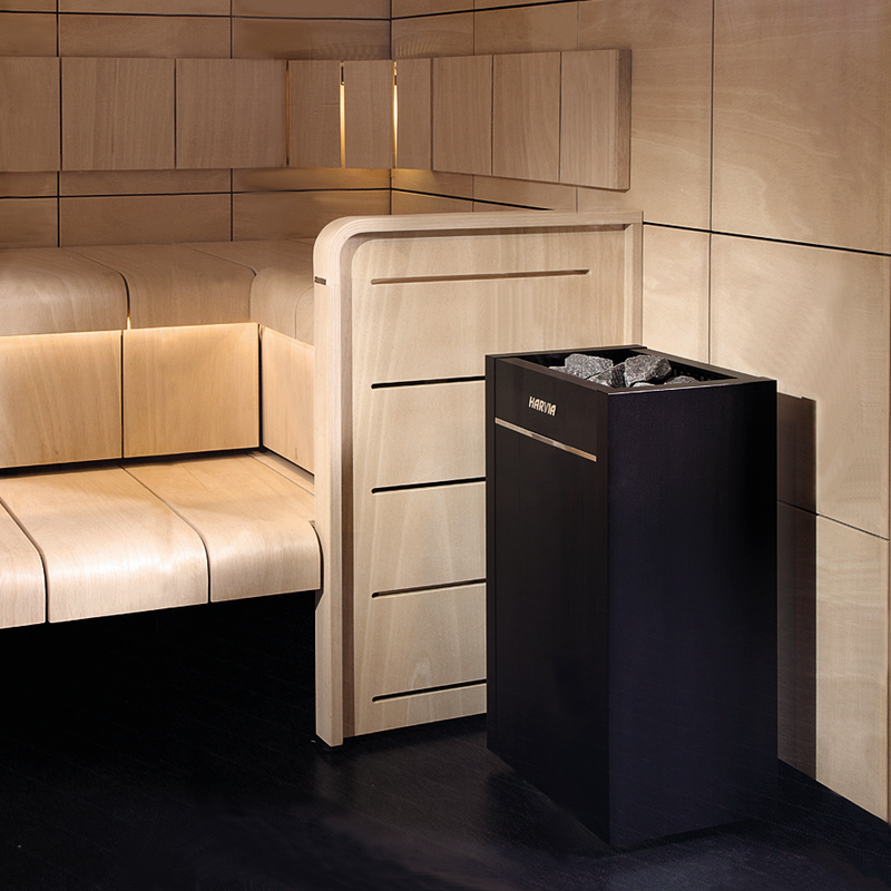 Harvia Virta Combi HL110SA Sauna Heater Package (10.5kW Electric 208V Heater + Control Unit + Stones)