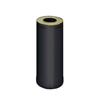 Sauna Wood Stove Chimney Extension, 500mm, Black Steel