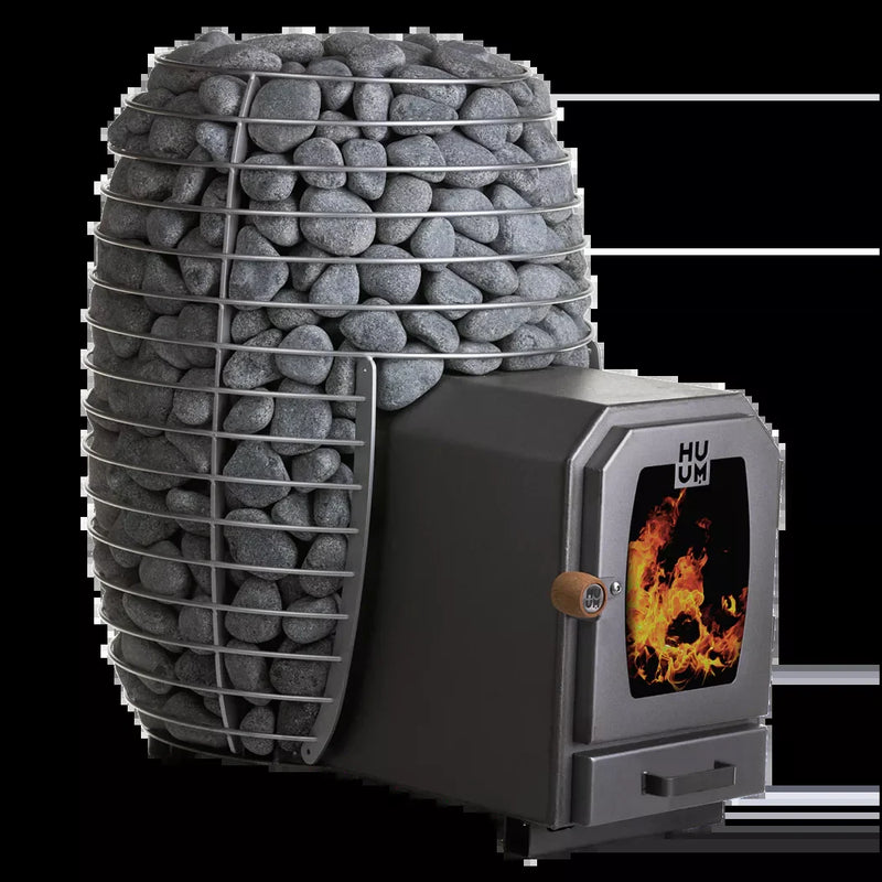 HUUM Hive Wood 17 LS Wood-Burning Sauna Stove w/ Firebox Extension (17.0kW)