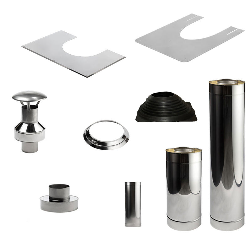 Sauna Barrel Wood Stove Chimney Kit