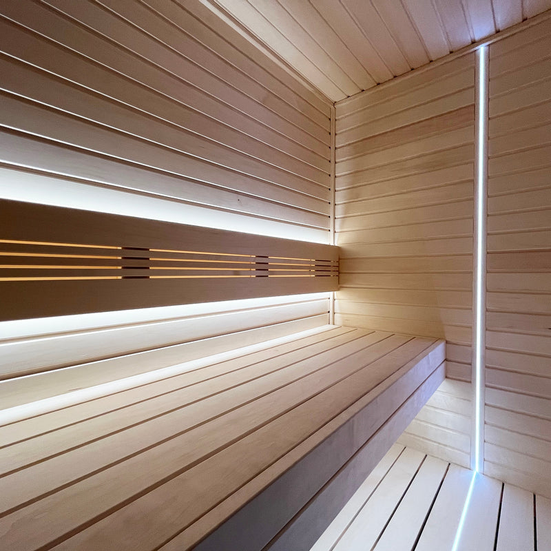 PROSAUNAS Universal Sauna Light Kit with Two 10-Ft Flexible LED Strips
