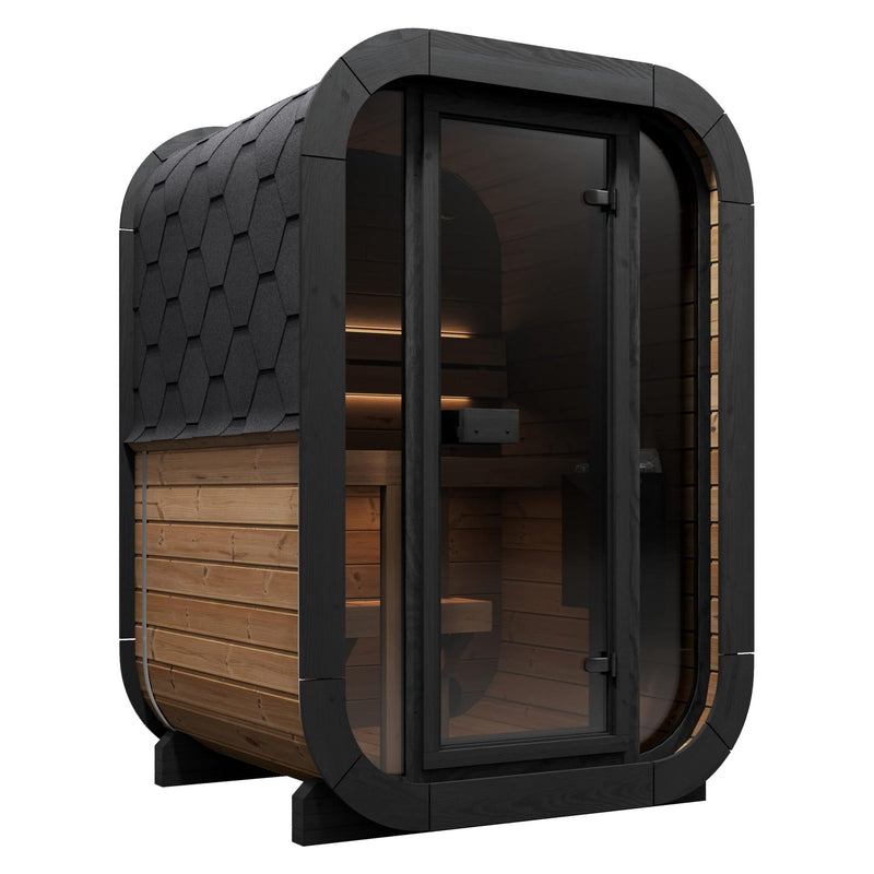SaunaLife Cube Series CL3G Outdoor Sauna for 2 People