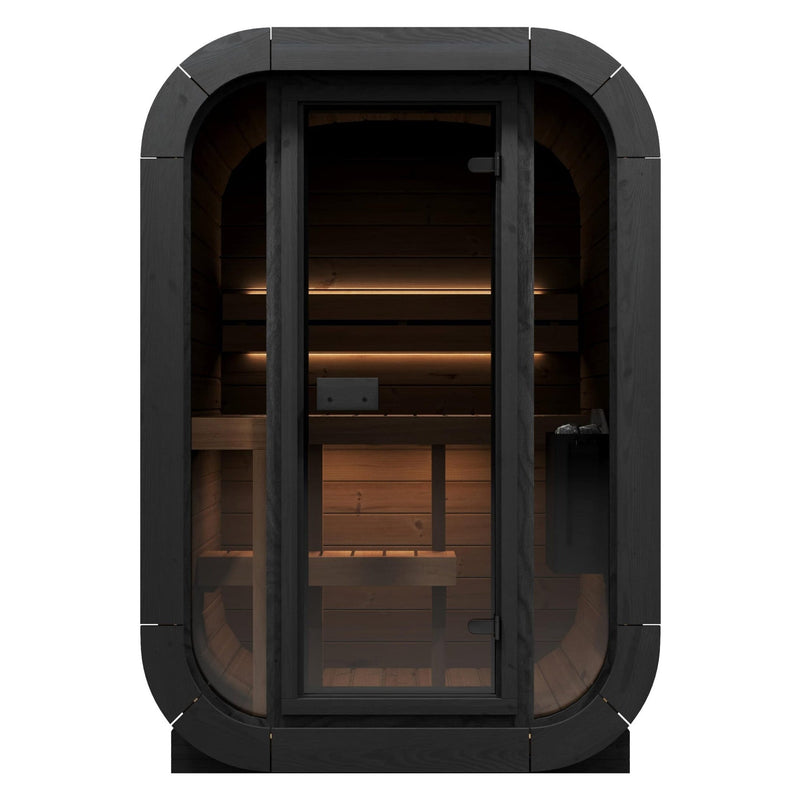 SaunaLife Cube Series CL3G Outdoor Sauna for 2 People