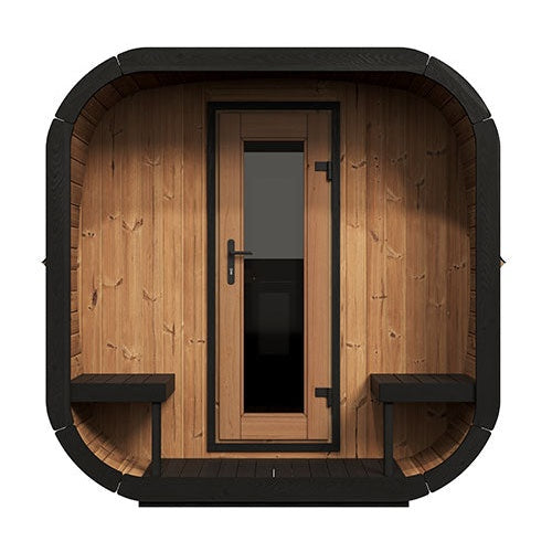 SaunaLife Cube Series CL12GCP Outdoor Sauna for 8 People