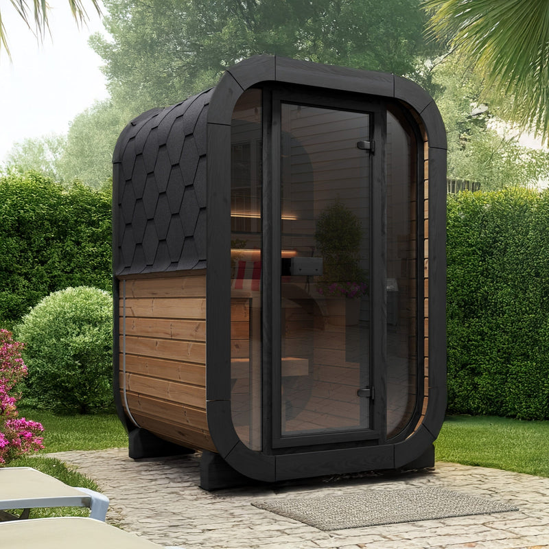 SaunaLife Cube Series CL3G Outdoor Sauna for 2 People