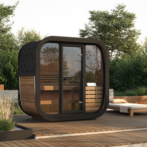 SaunaLife Cube Series CL4G Outdoor Sauna for 3 People