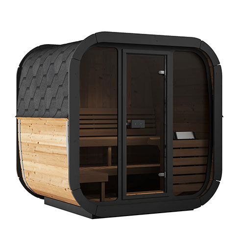 SaunaLife Cube Series CL5G Outdoor Sauna for 4 People