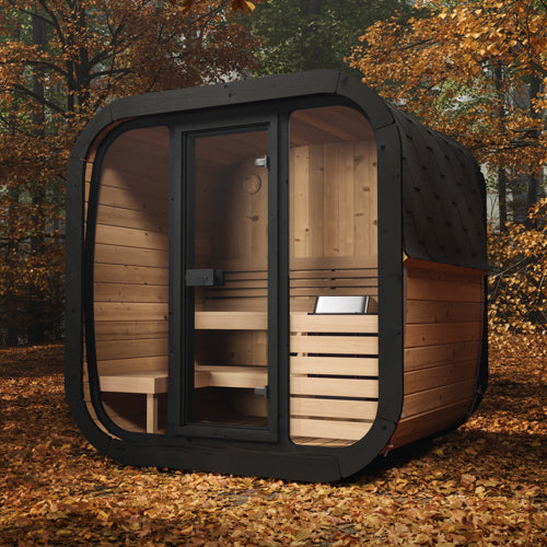 SaunaLife Cube Series CL5G Outdoor Sauna for 4 People