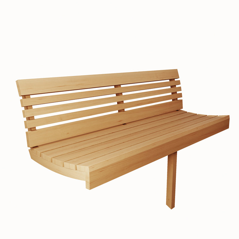 SaunaLife ERGO Series E6W Outdoor Barrel Sauna for 3 People (With Rear Window)
