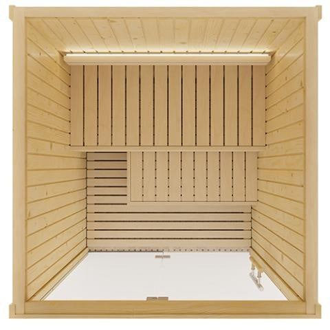 SaunaLife Xperience Series X2 Indoor Home Sauna for 2 People (With All-Glass Front)