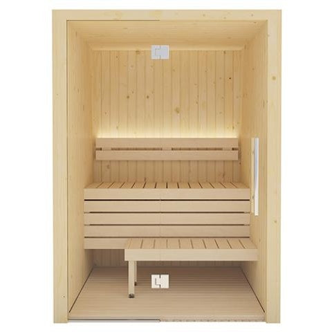 SaunaLife Xperience Series X2 Indoor Home Sauna for 2 People (With All-Glass Front)