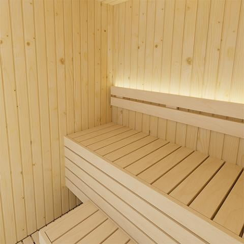 SaunaLife Xperience Series X2 Indoor Home Sauna for 2 People (With All-Glass Front)