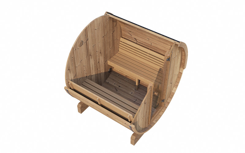 SaunaLife ERGO Series E7 Outdoor Barrel Sauna for 4 People